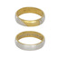 Серебряное обручальное кольцо с позолоченной вставкой Любовь навеки 10020532В11